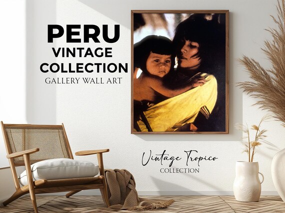 Mother And Child Tender Embrace Vintage Portrait Warm Light Wall Art