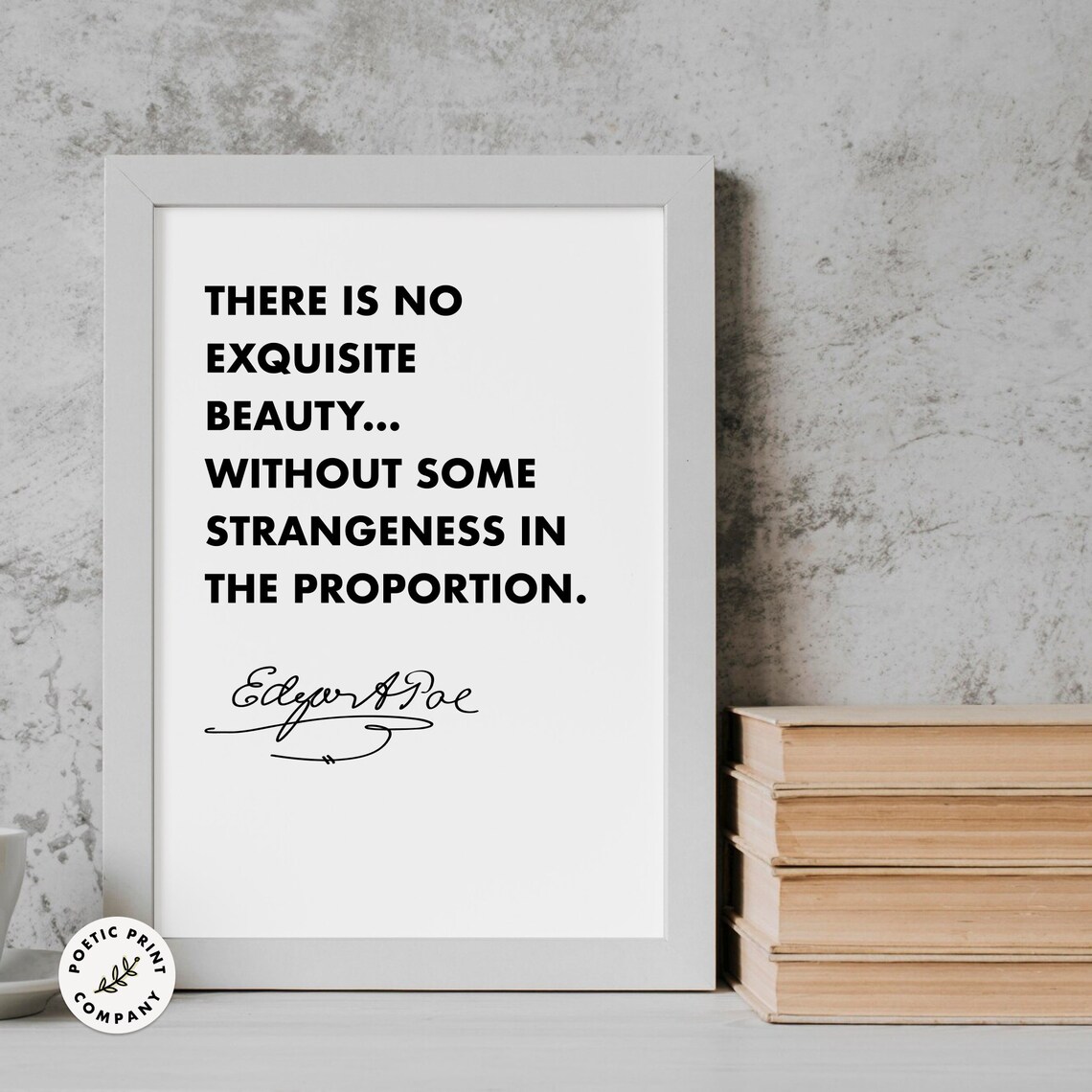 Edgar Allan Poe Quote, Literature Wall Art Print - Image 5