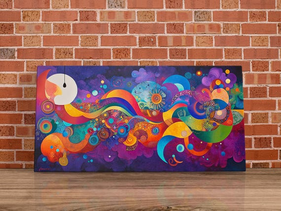Rainbow Celestial Path Art Print