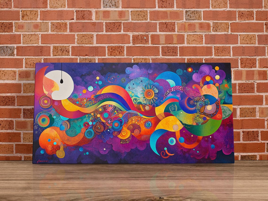 Rainbow Celestial Path Art Print