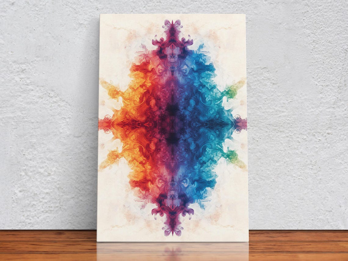 Ethereal Colorful Splash Art Print