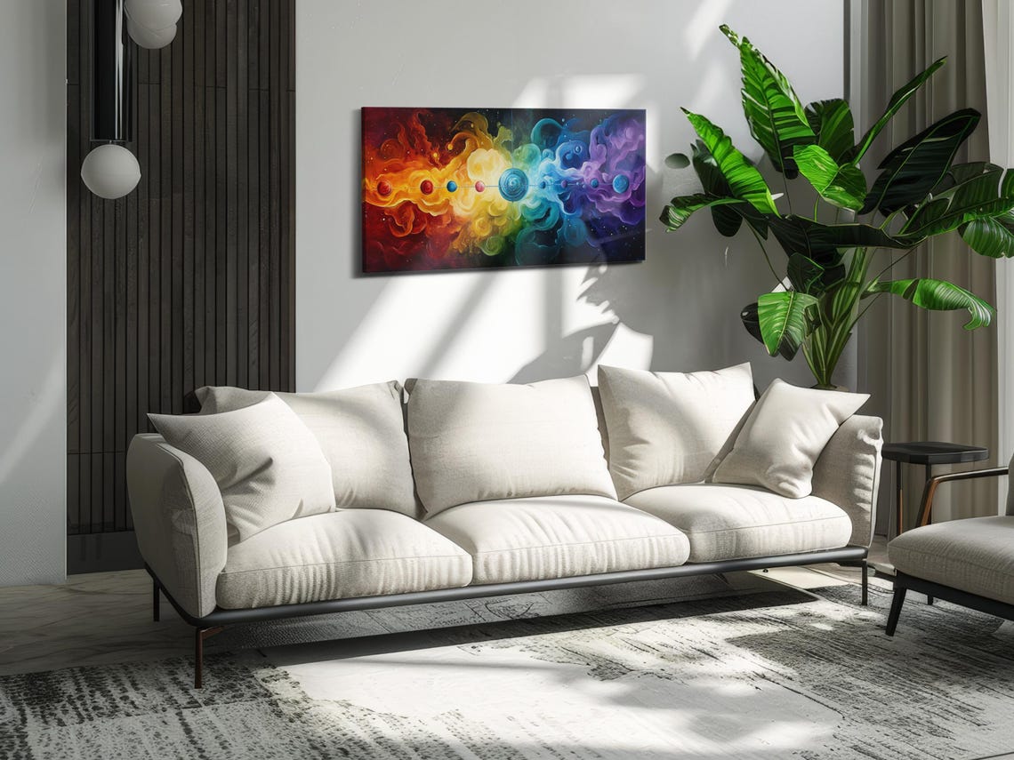 Rainbow Cosmic Flow Art Print - Image 3