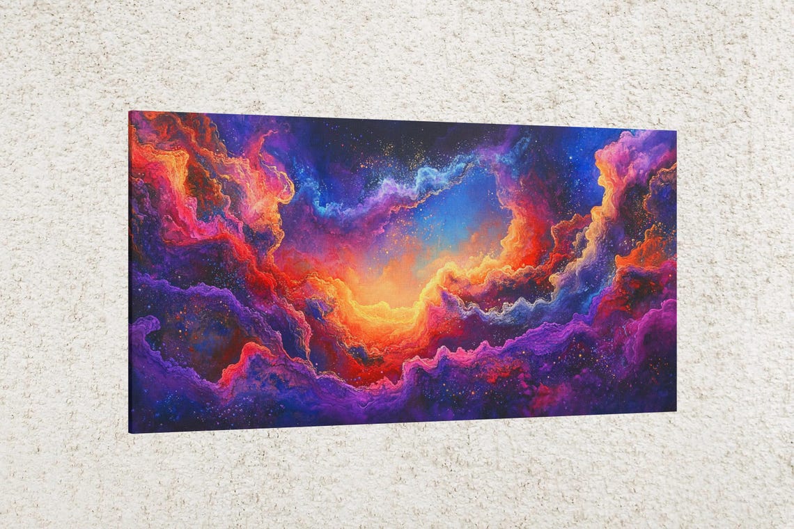 Cosmic Explosion Abstract Modern Art