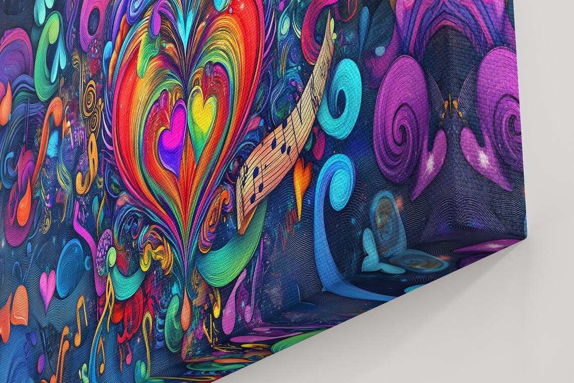 Colorful Love Celebration, Valentine’s Day Art Print - Image 4