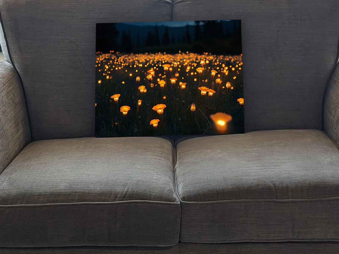 Marigold Field At Night, Día De Los Muertos Art Print - Image 5