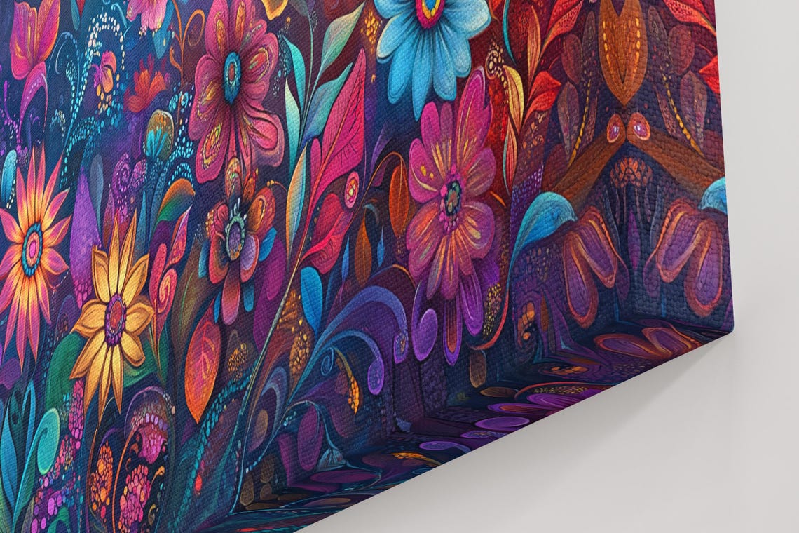 Whimsical Floral Dream, Spring Wall Art - Image 4