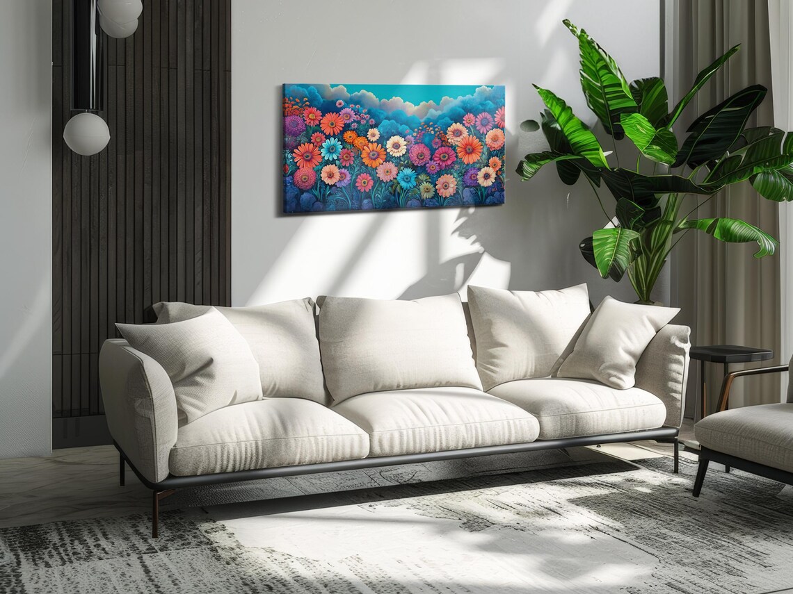 Gerbera Harmony Floral Wall Art, Elegant Print - Image 3