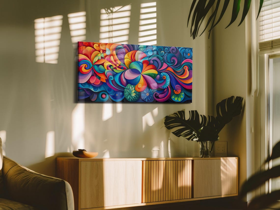 Colorful Abstract Patterns Art Print - Image 3