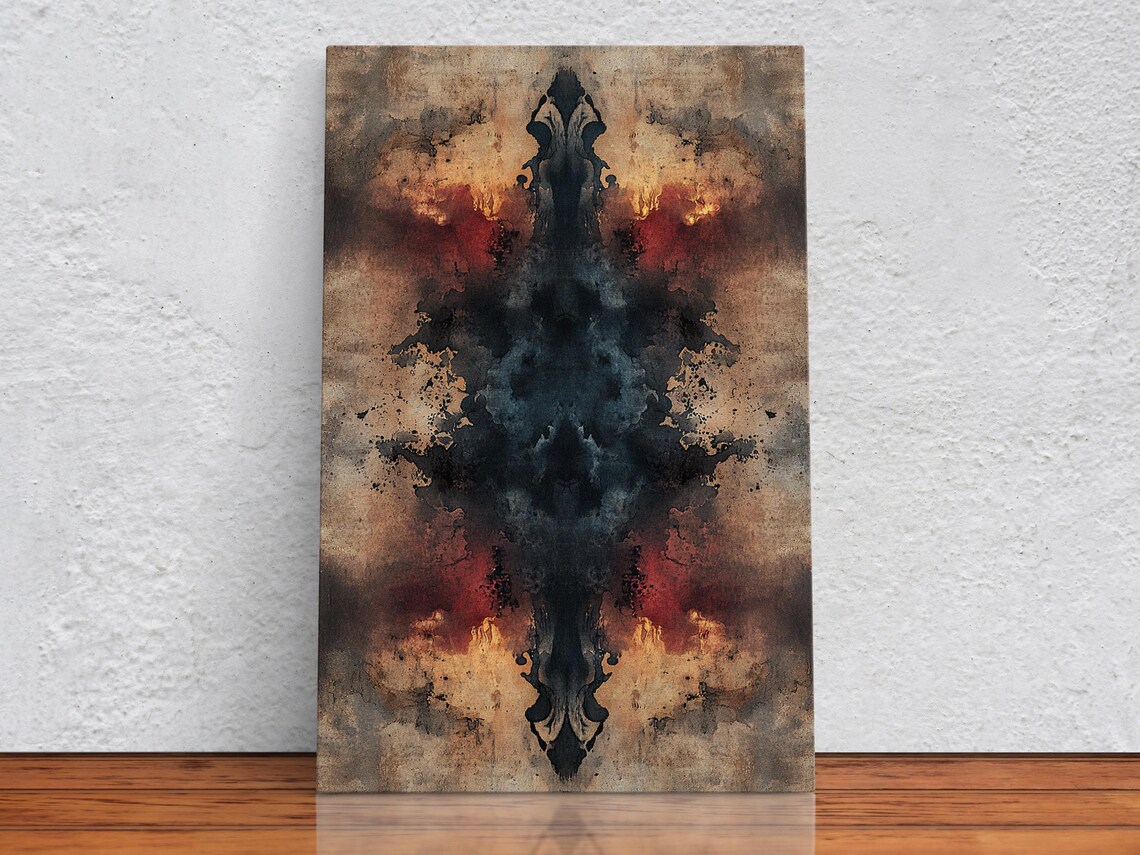 Rustic Red Ornamental Farmhouse Art Print - Image 2