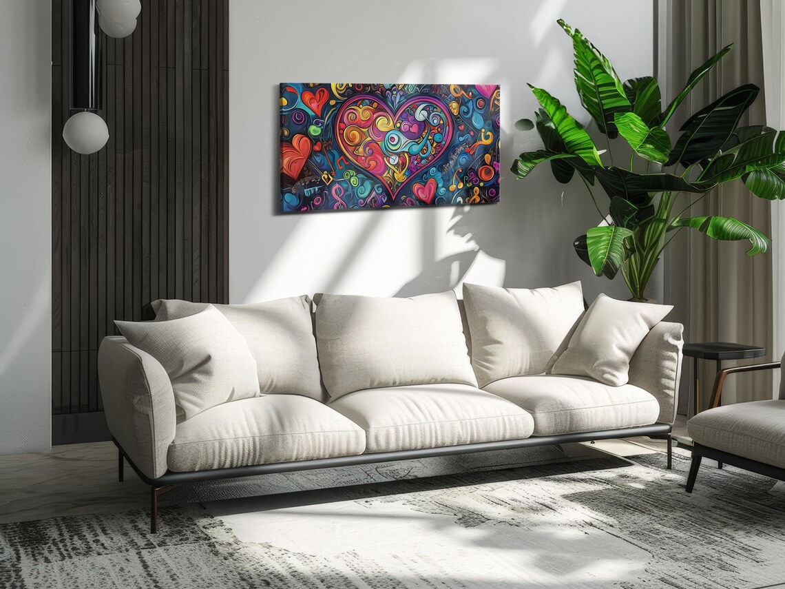 Passionate Heart Art Print, Valentines Day Decor - Image 3