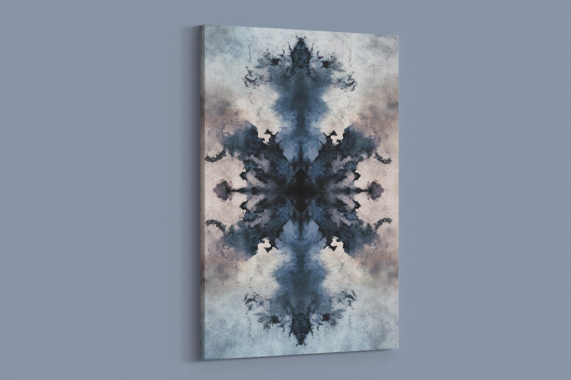 Abstract Ink Symmetry Poster Print - Image 2
