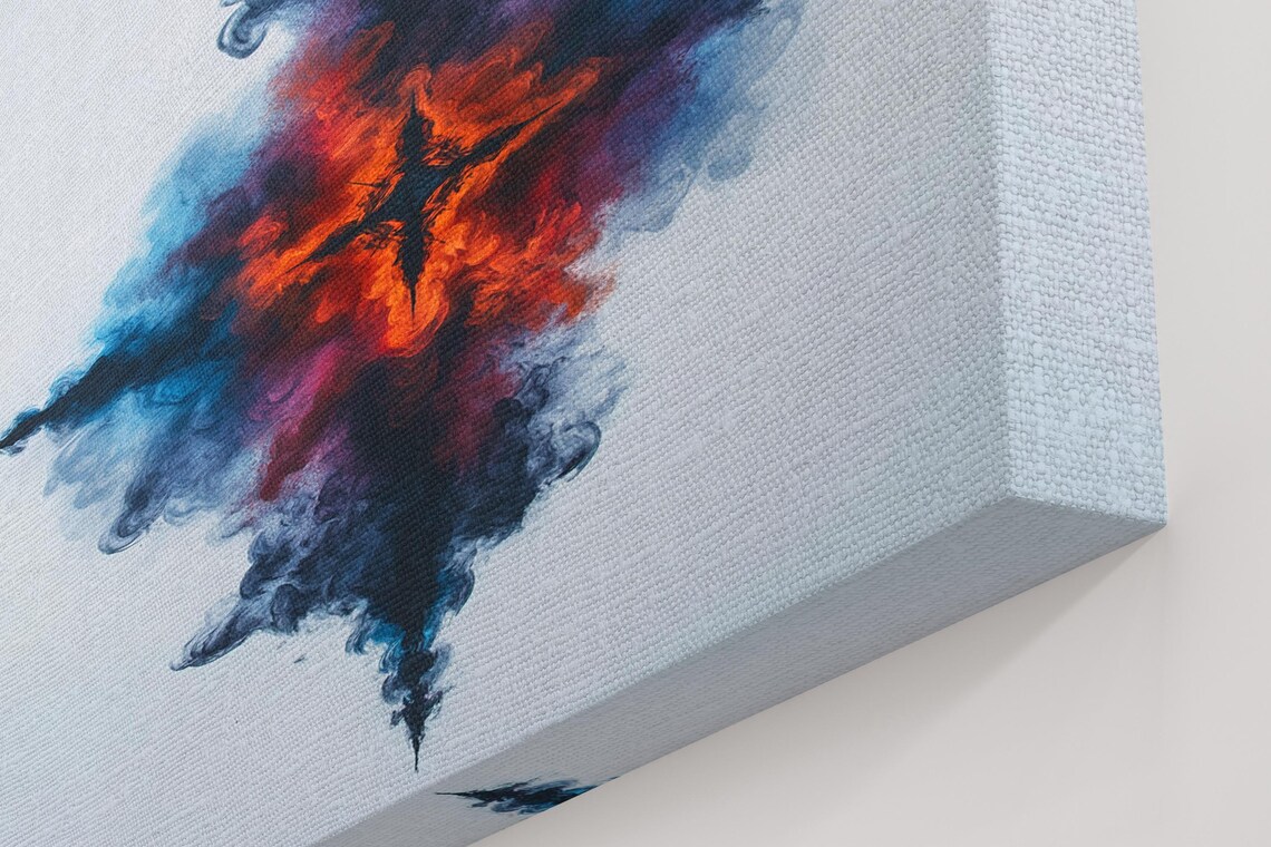Explosive Color Fusion - Abstract Modern Art Print - Image 5