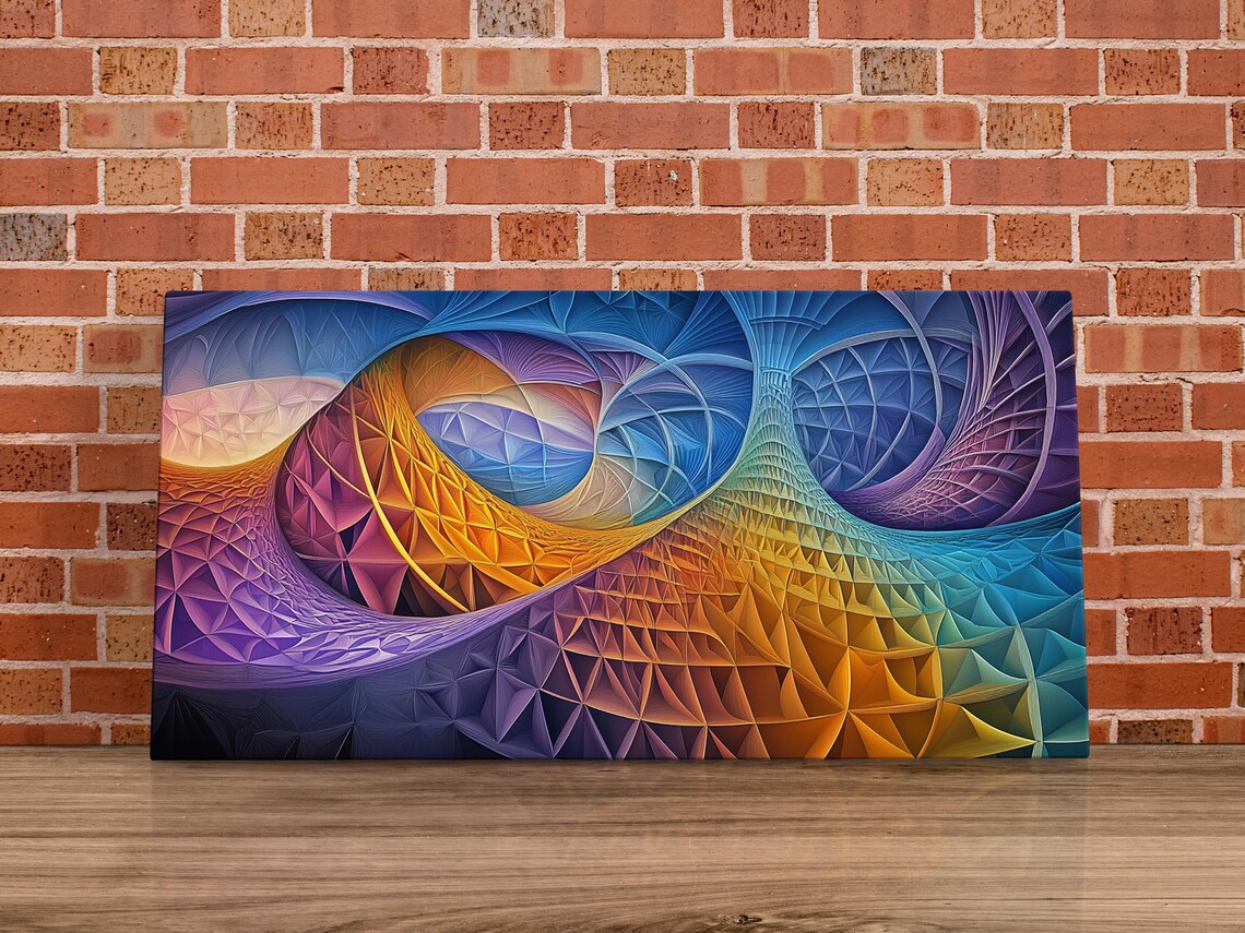 Abstract Fractal Patterns, Modern Art Print