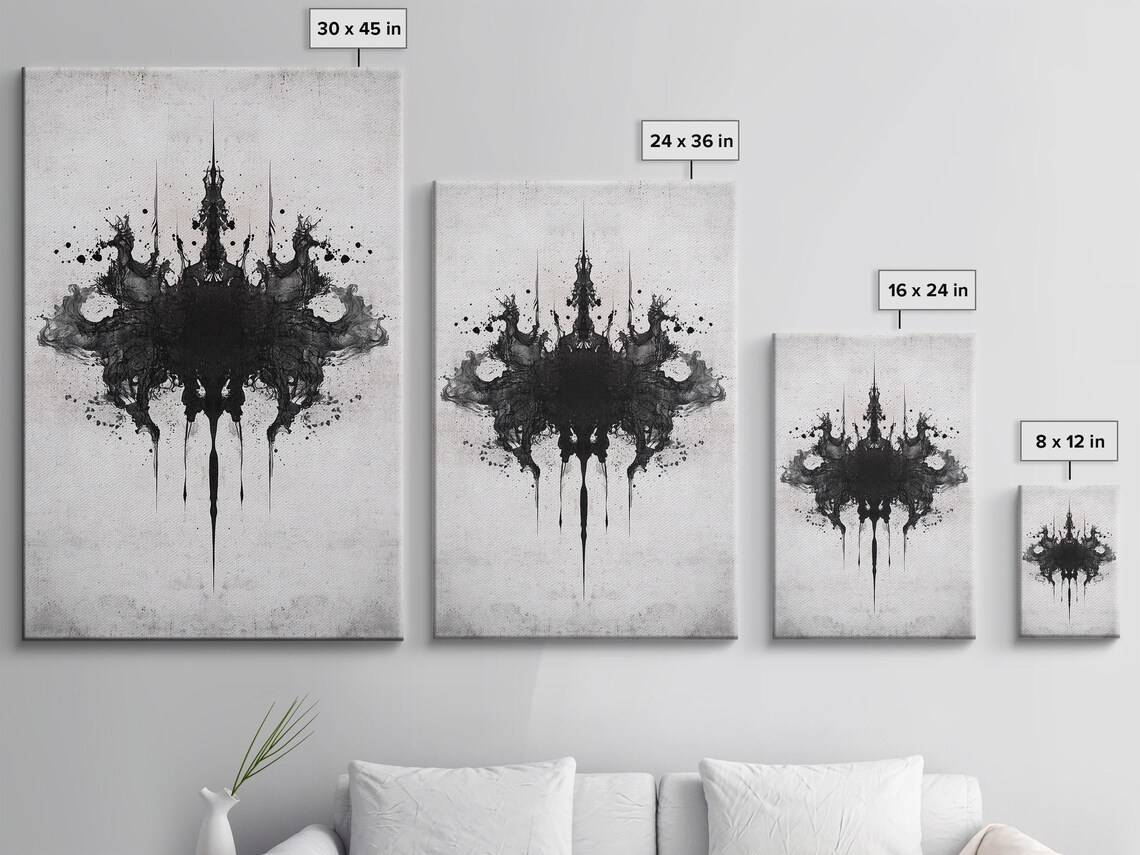 Ink Splatter Elegance, Abstract Style Art Print - Image 3