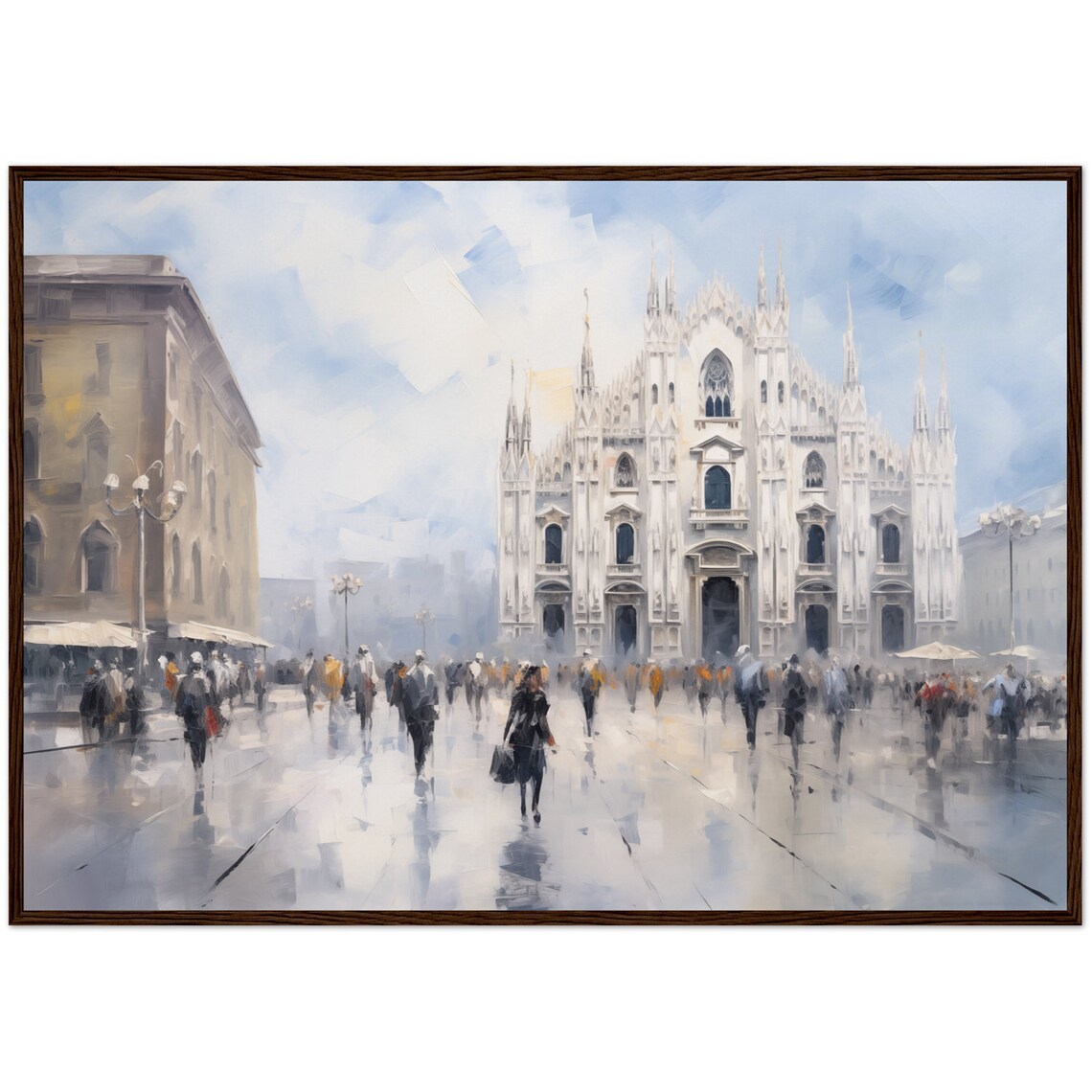 Milan Cathedral Oil Painting, Duomo Travel Poster