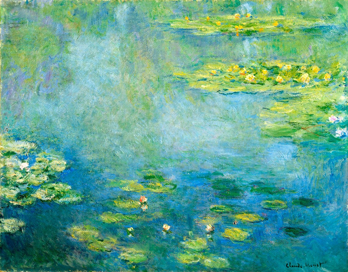 Claude Monet Waterlilies Fine Art Glice 1906 Sku 0134 - Image 2