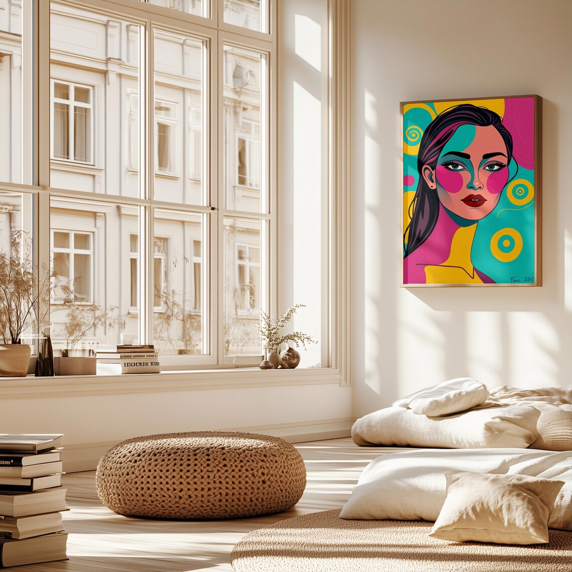 Pop Art Female Portrait, Modern Illustration - Image 2