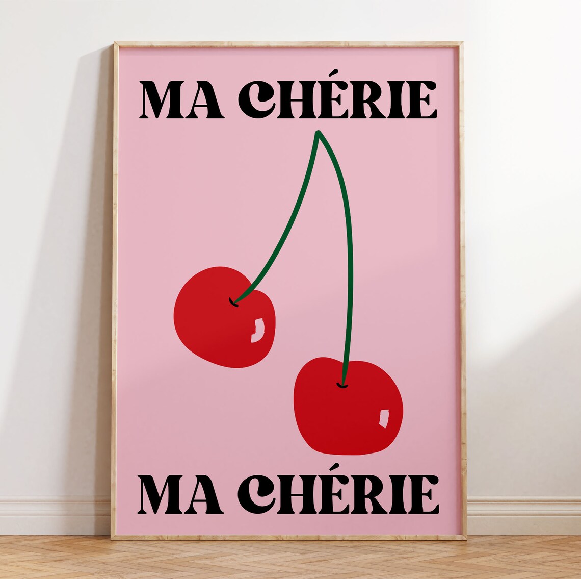 Retro Cherry Pop Art Fruit Poster, Modern Kitchen Art - Image 4