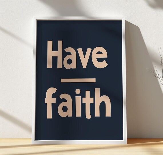 Have Faith Print Success Mindset Wall Art
