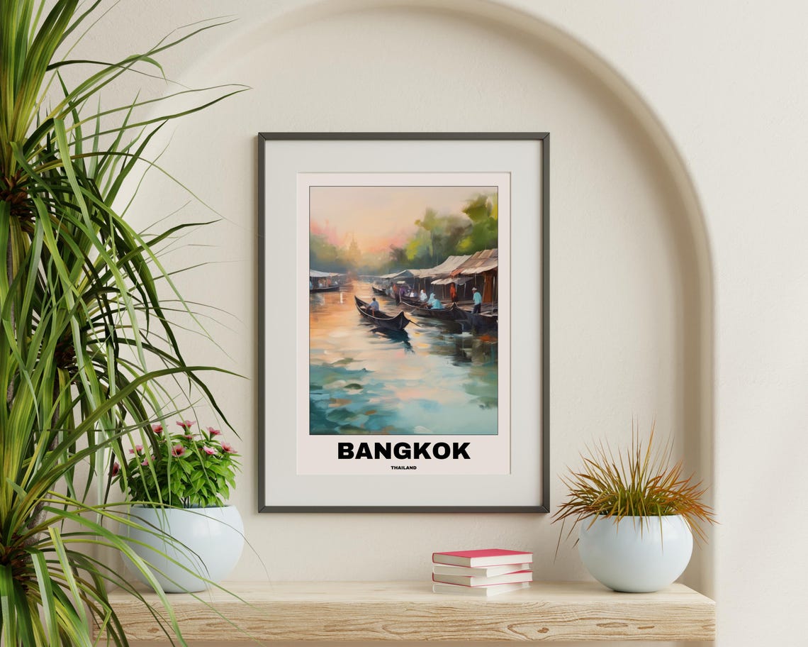 Thailand Wall Art Print, Bangkok Scenic Travel Poster - Image 3