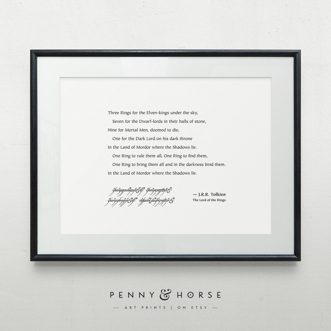 One Ring To Rule Them All Poster J R R Tolkien Lord Of The Rings Quote - Image 2