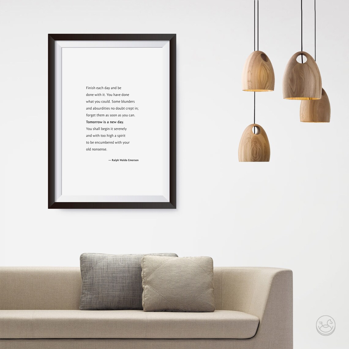 Finish Each Day Living Room Decor Poster