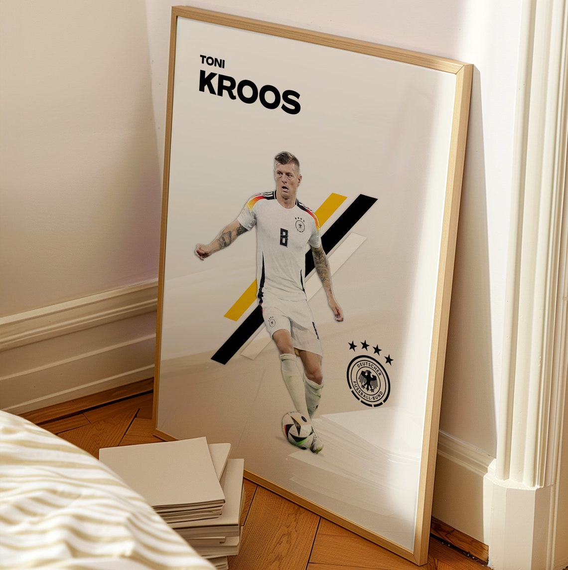 Toni Kroos Germany Football Midfielder Action Art Sports Poster - Image 2