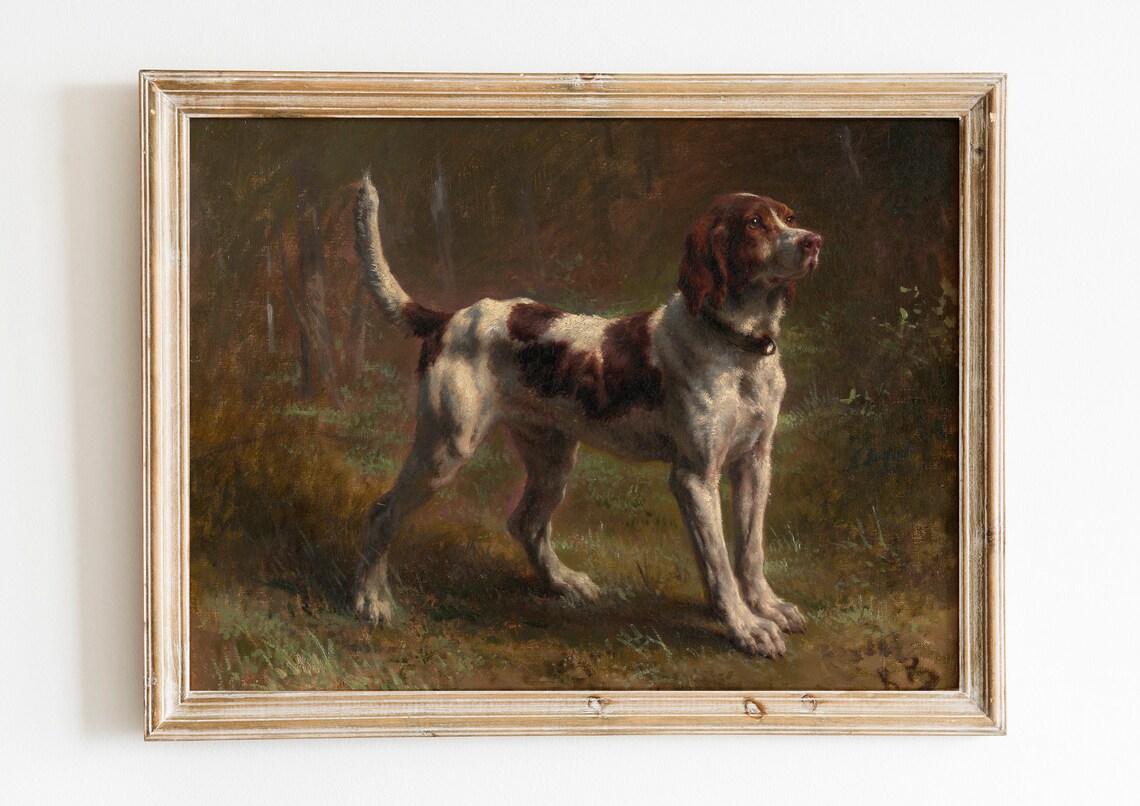 Rosa Bonheur A Limier Briquet Hound Vintage Hunting Dog Oil Painting Poster