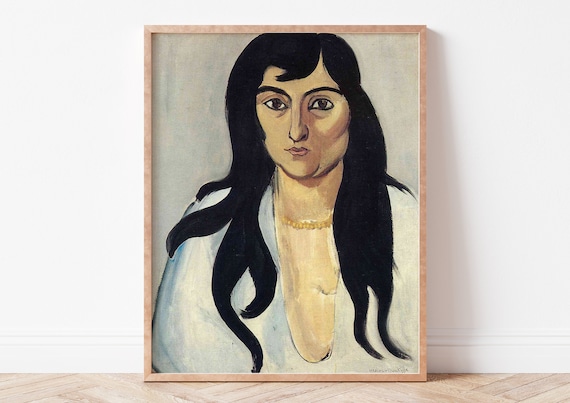 Henri Matisse Laurette with Long Dark Locks Classic Portrait Print