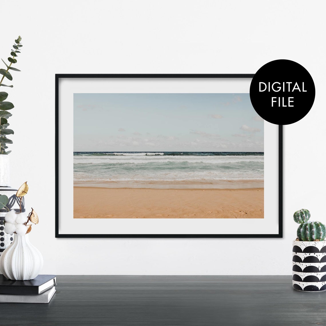 Bondi Beach Sydney Australia Sandy Shoreline Ocean Photography Print