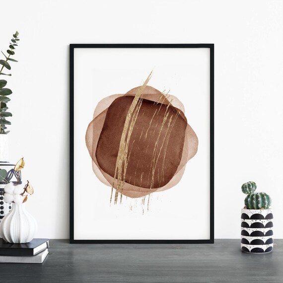 Neutral Abstract Print Wall Art 4x6 5x7 A4 A3 A2 A1