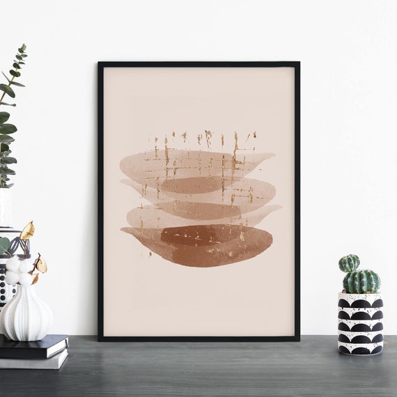Neutral Abstract Print Wall Art 4x6 5x7 A4 A3 A2 A1