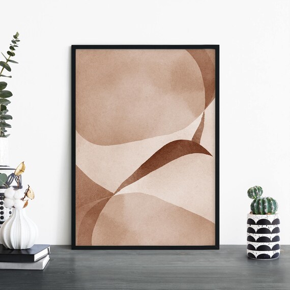 Neutral Abstract Print Wall Art 4x6 5x7 A4 A3 A2 A1