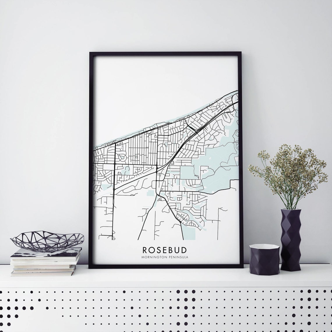 Rosebud Mornington Peninsula Victoria Australia City Map Poster