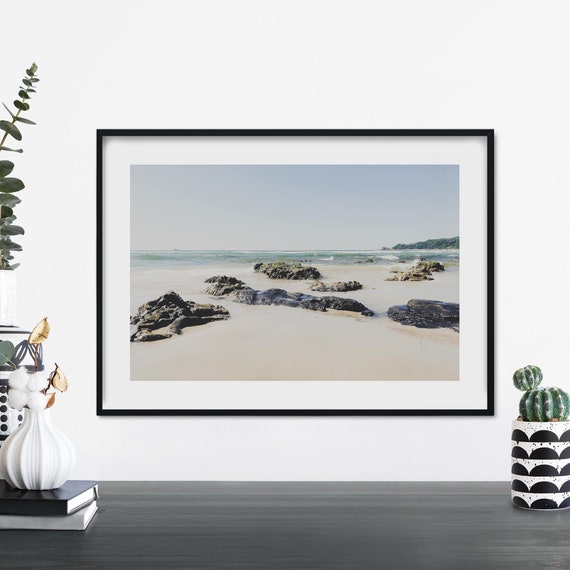 Byron Bay Rocks Australia Print Wall Art A4 A3 A2 A1