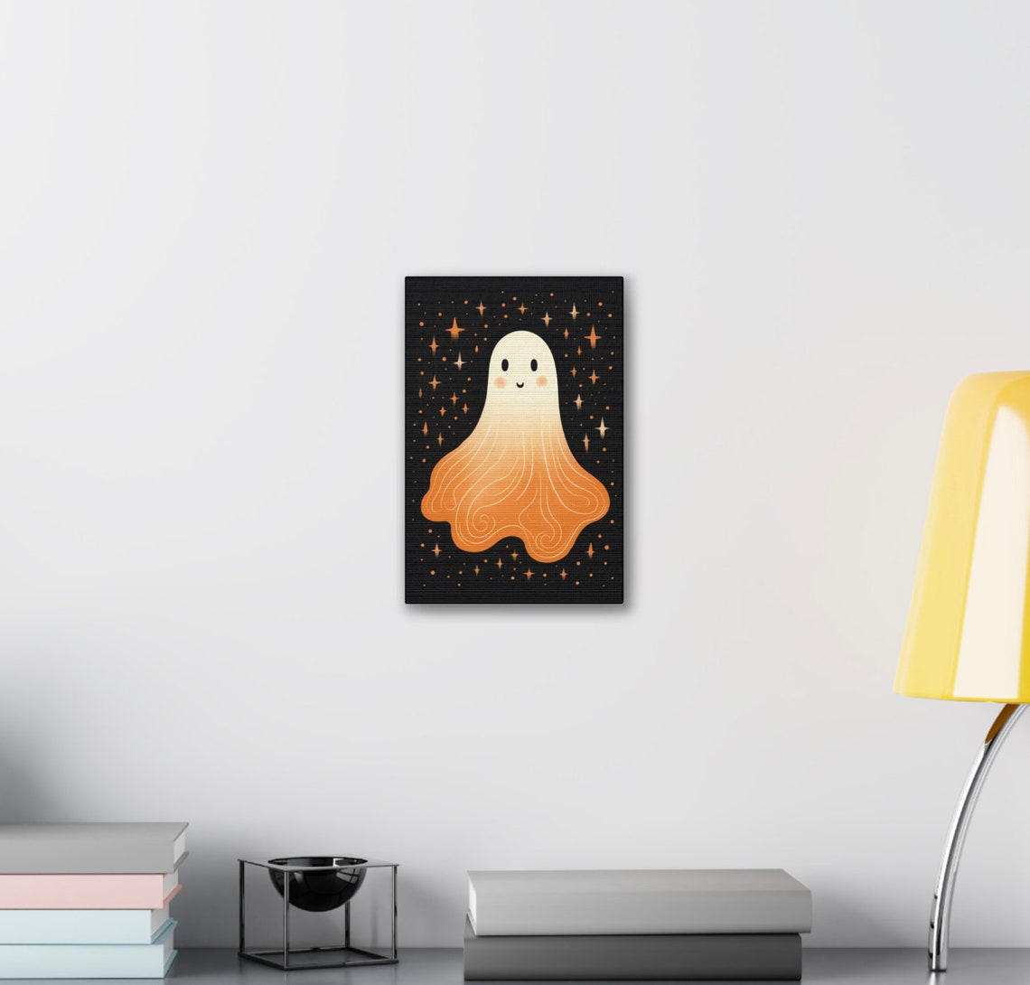 Cute Ghost Print Halloween Decor Cottagecore Spooky Halloween Wall Art - Image 5