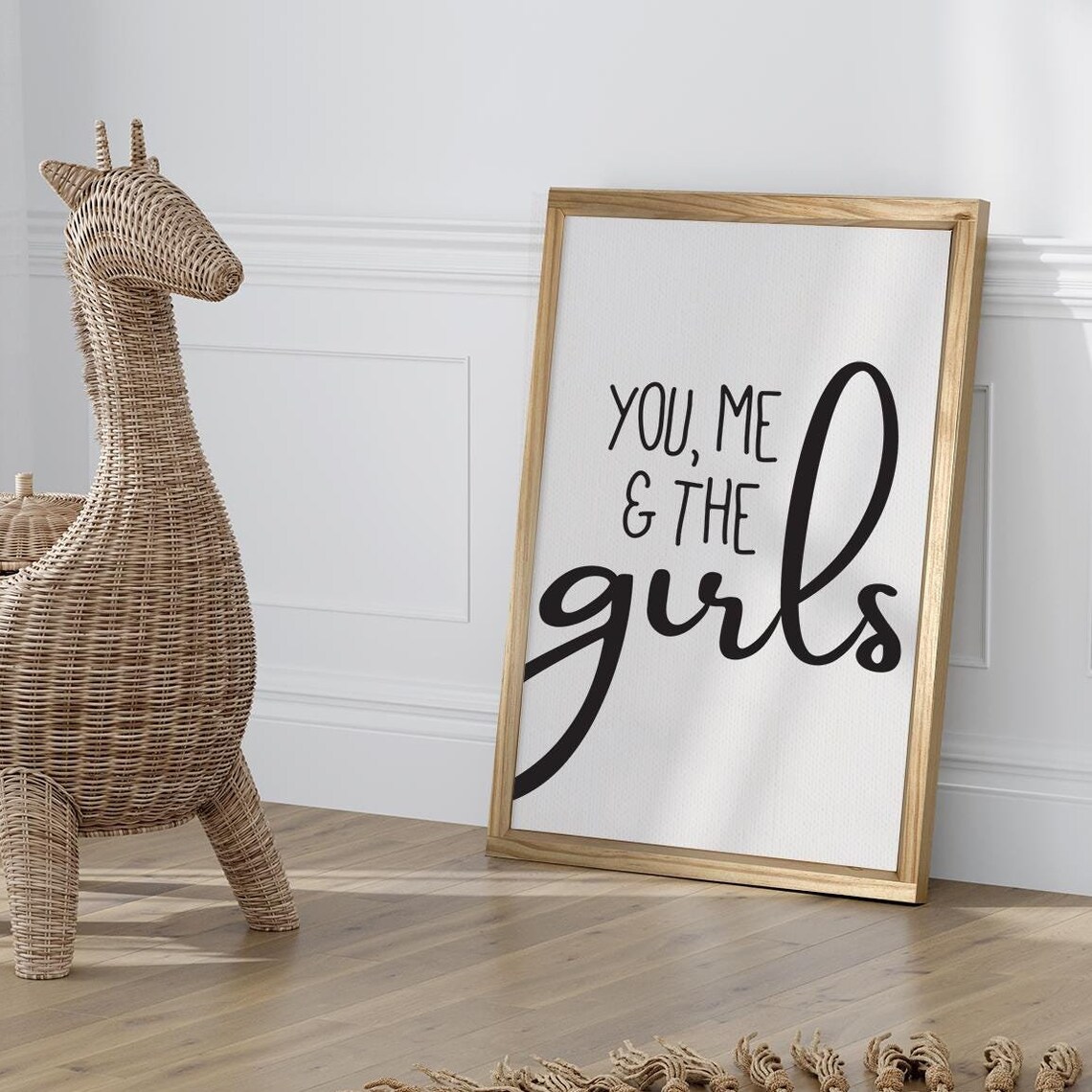 You Me And The Girls Family Room Farmhouse Wall Decor Poster
