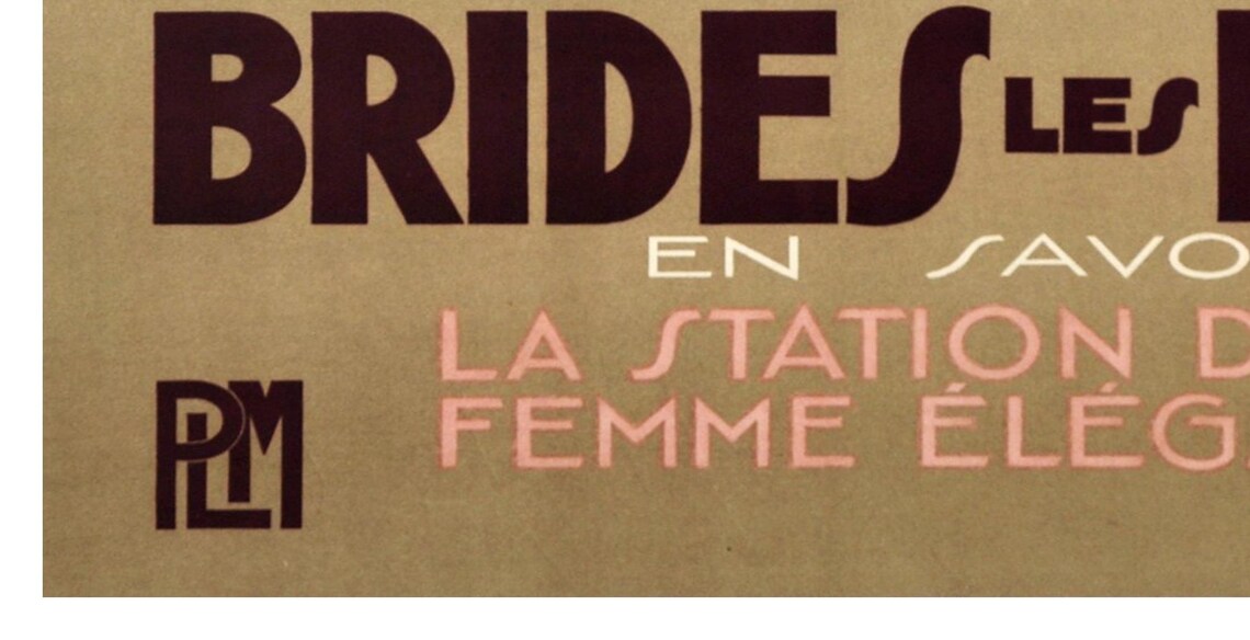 Brides Les Bains France Travel Poster Art Print - Image 2