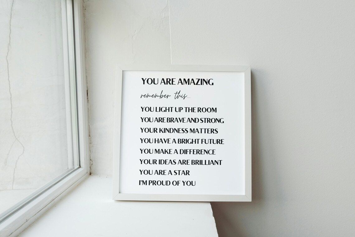 You Are Amazing Affirmation Art Print, Kids Decor - Image 2