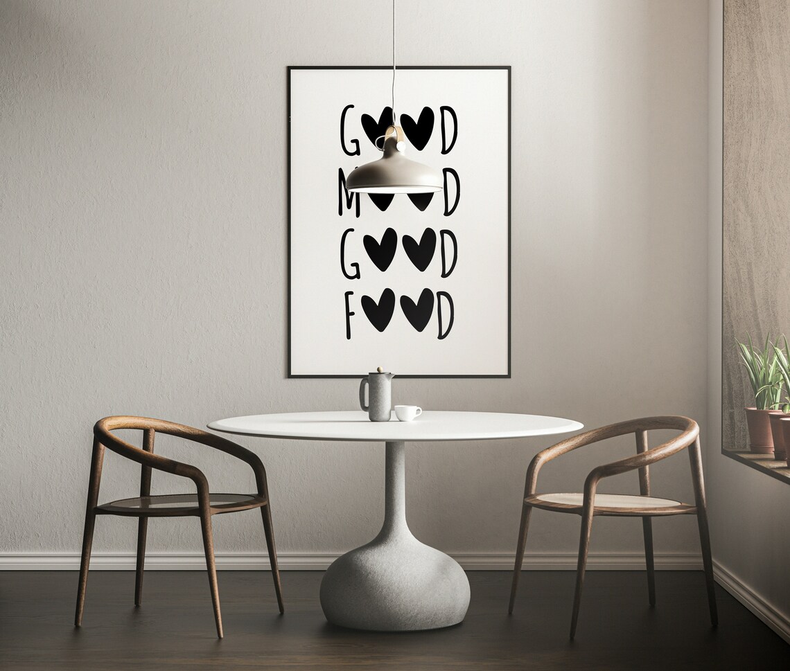 Kitchen Prints, Minimalist Kitchen Wall Art Print - Image 2