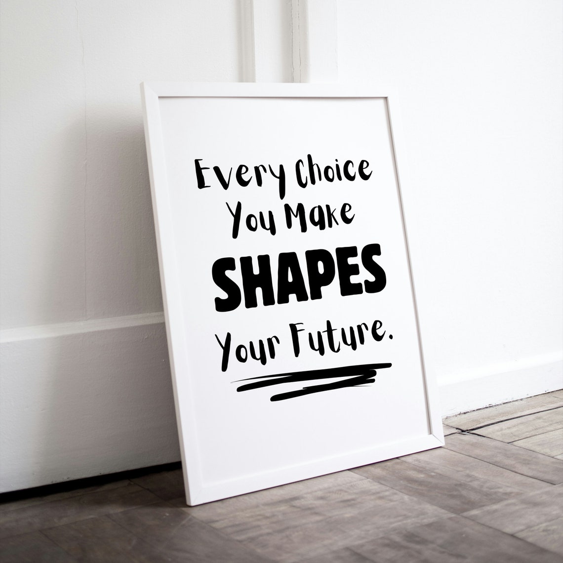 Every Choice You Make Shapes Your Future Motivational Poster