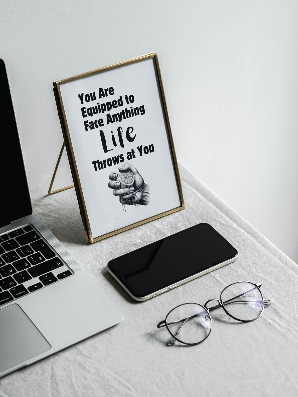 You Are Equipped to Face Anything Life Throws at You Lemon Poster - Image 2