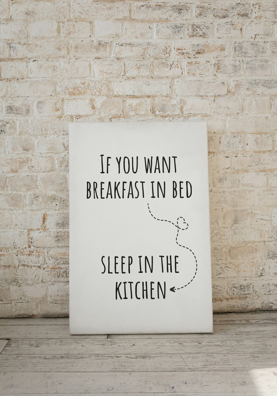 If You Want Breakfast in Bed Sleep in the Kitchen Funny Poster - Image 3
