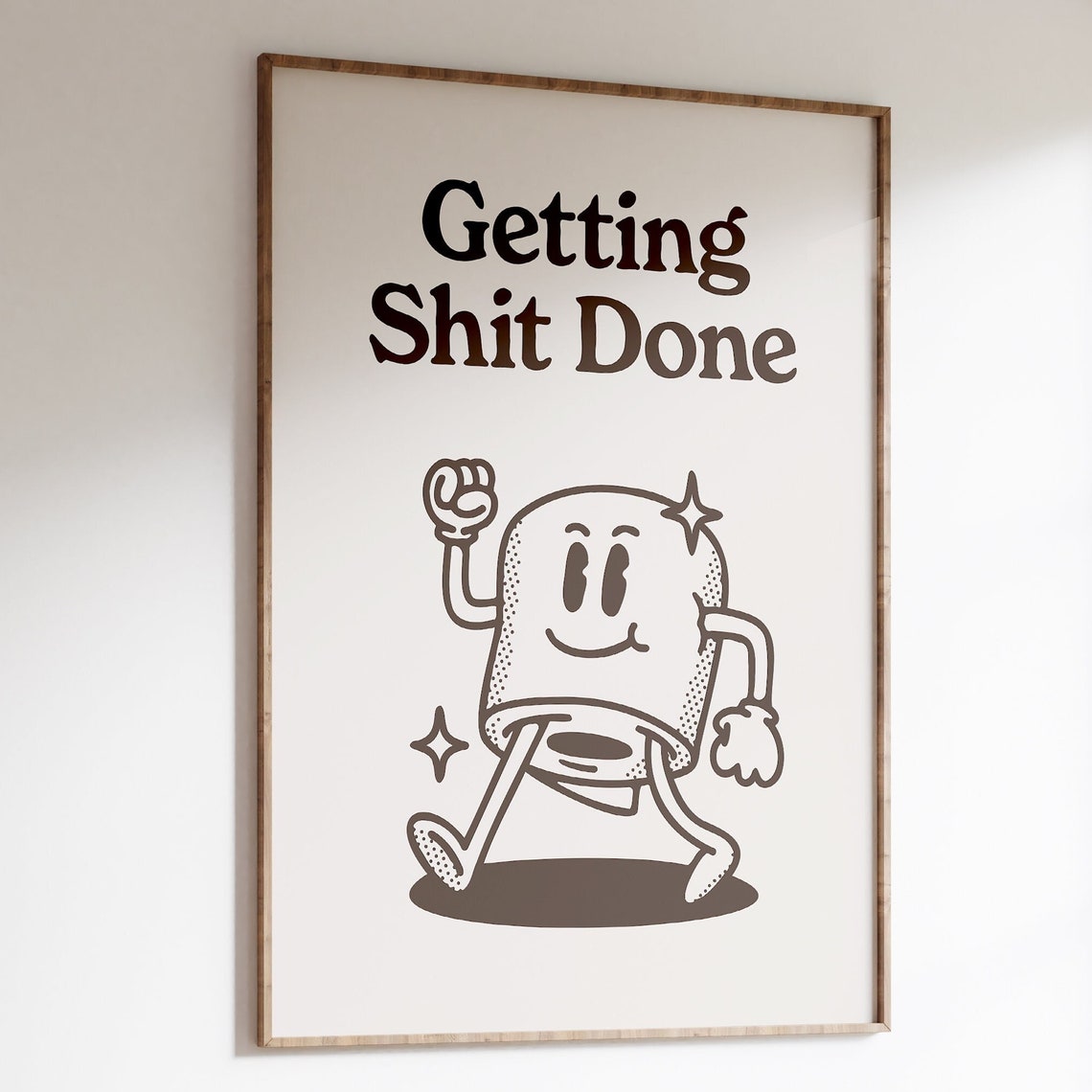 Get Shit Done Funny Office Poster Print