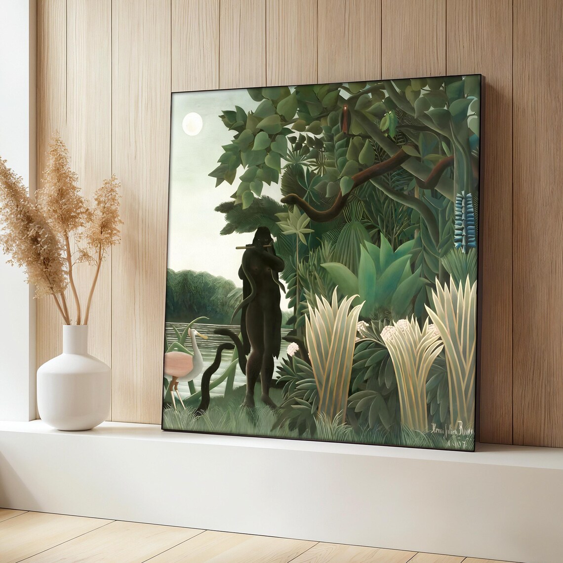 The Snake Charmer Painting, Henri Rousseau Jungle