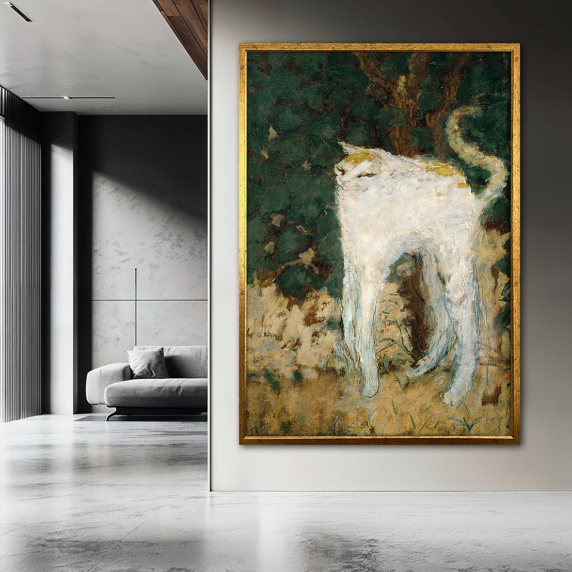 Le Chat Painting, Vintage Cat Art Print - Image 3