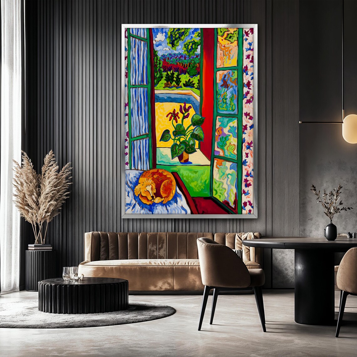 Henri Matisse Window Scene With Cat And Plant - Image 2