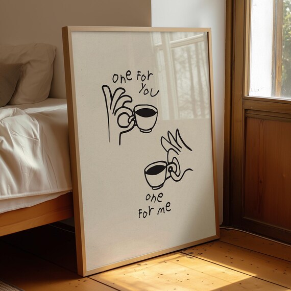 Minimalist Espresso Art Coffee Bar Cafe Style Tiny Kitchen Wall Decor Barista Digital Download