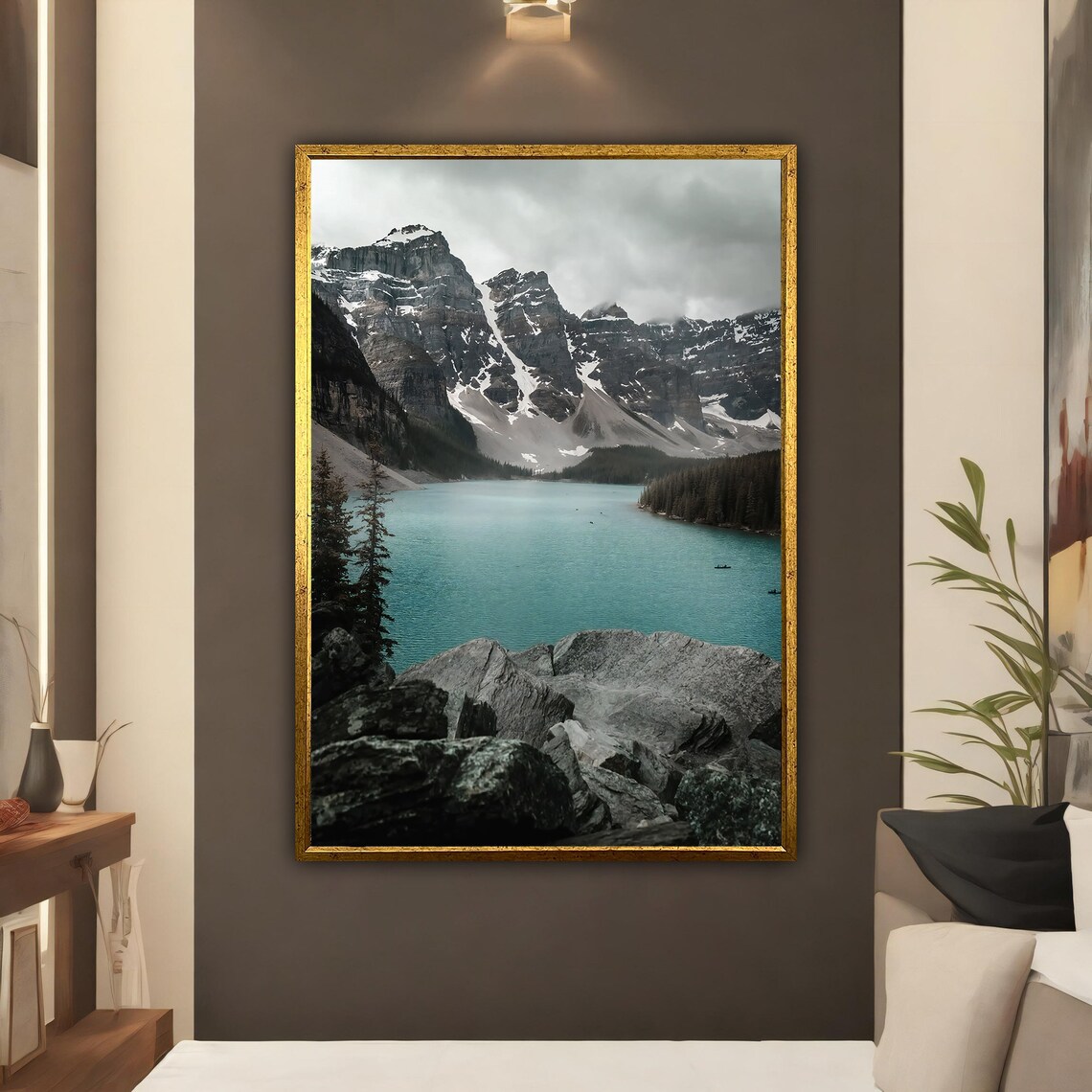 Moraine Lake Turquoise Water Rocky Mountains Canada Travel Poster - Image 3