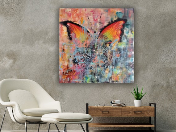 Butterfly Wall Art Butterfly Print Art Home Decor Wall Art Living Room Wall Art